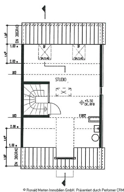 Immobilienmakler Erfurt: Grundriss Dachgeschoss