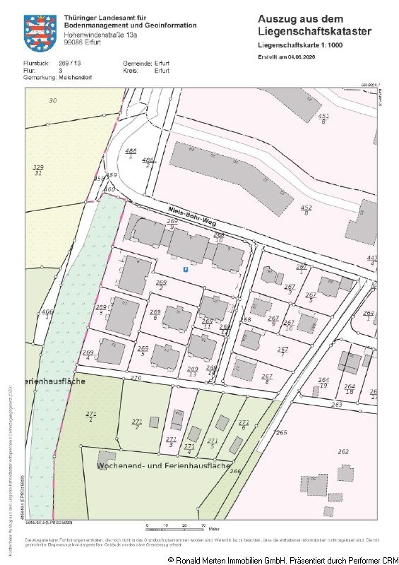 Immobilienmakler Erfurt: Flurkarte