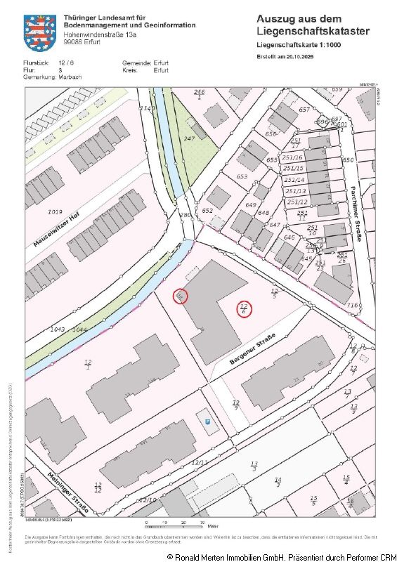 Immobilienmakler Erfurt: Flurkarte