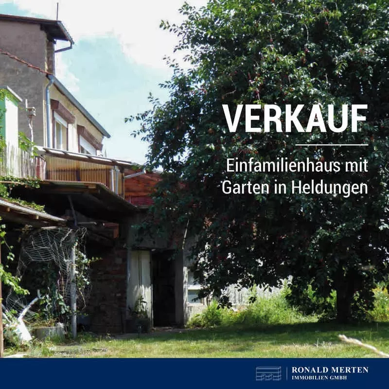 Vorschaubild: Verkauf eines Einfamilienhauses im thüringischen Heldrungen!
