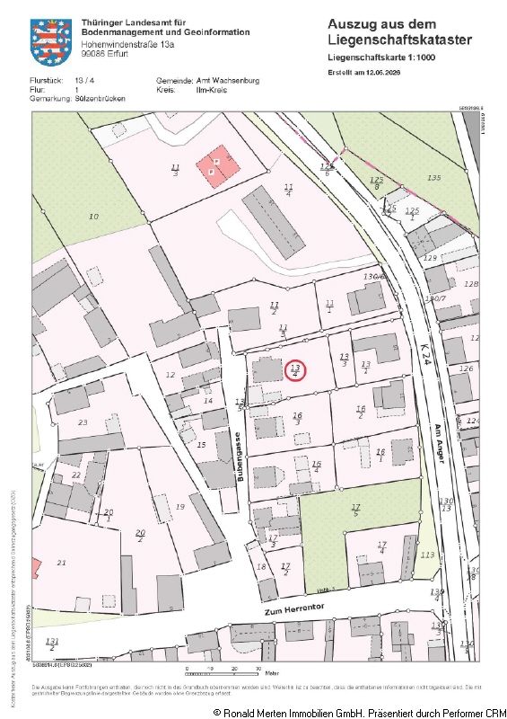 Immobilienmakler Erfurt: Flurkarte