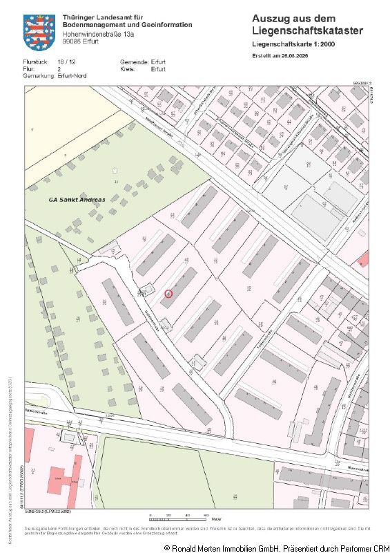 Immobilienmakler Erfurt: Flurkarte