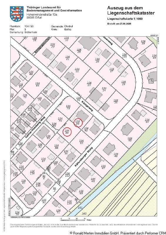 Immobilienmakler Erfurt: Flurkarte